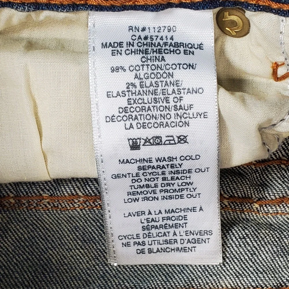 True Religion measurements waist